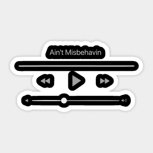 Playing Ain't Misbehavin Sticker